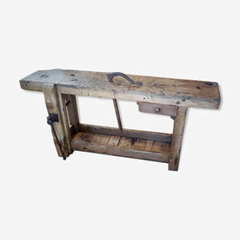 Old oak workbench