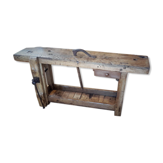 Old oak workbench