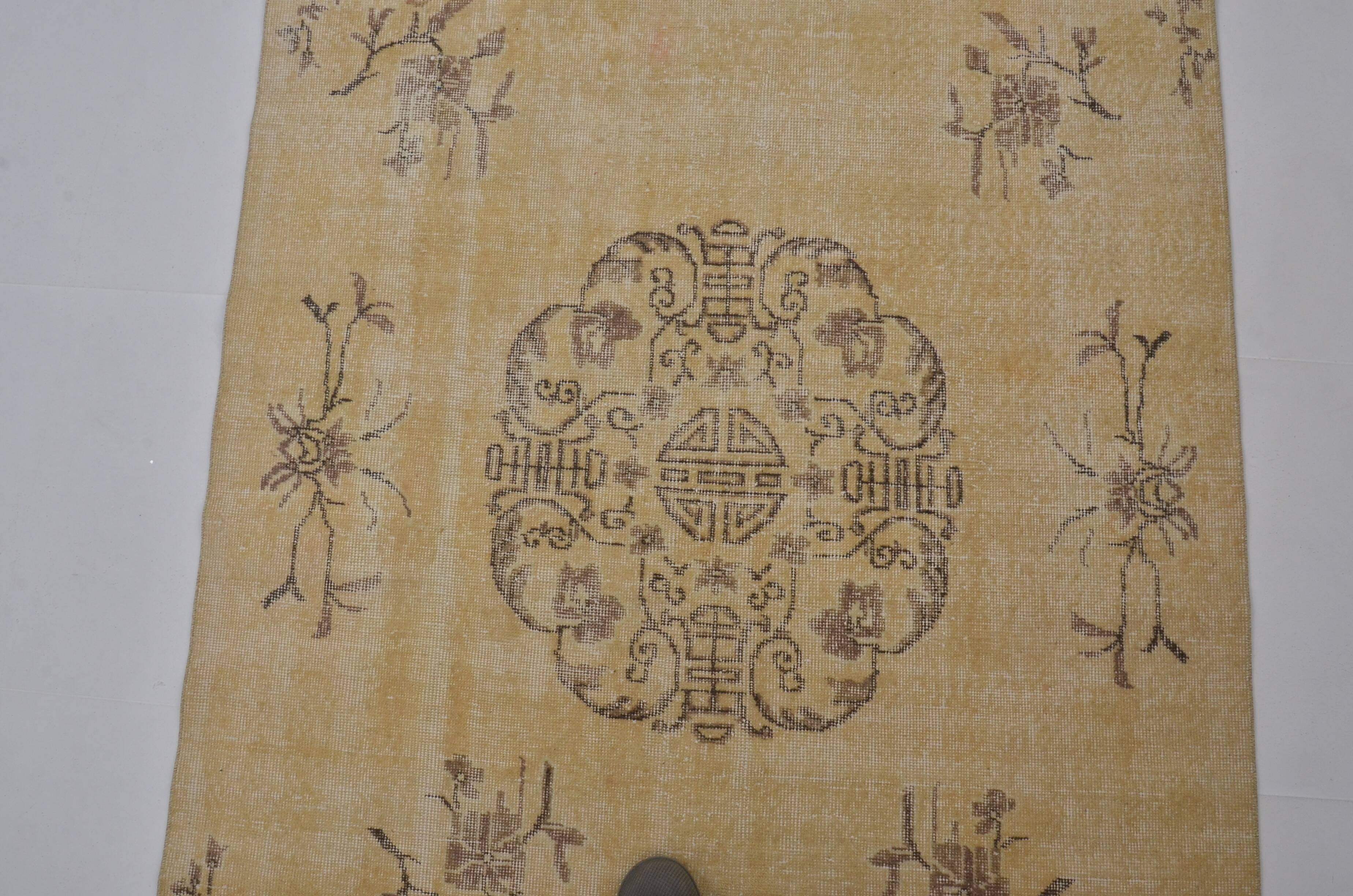 Neutral Oushak Vintage Carpet sku1833