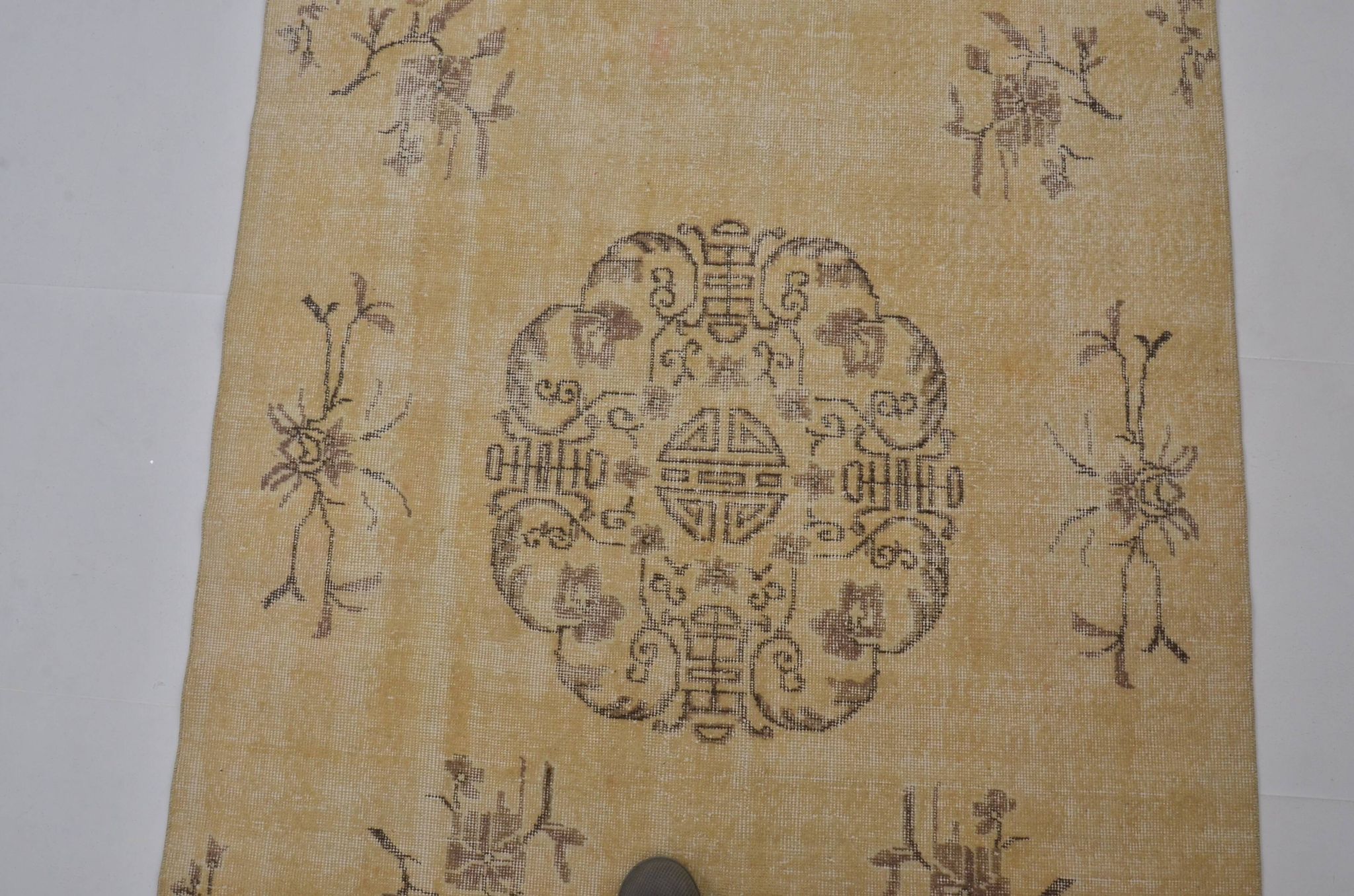 Tapis vintage Oushak neutre sku1833