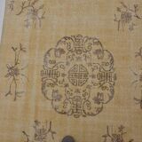 Neutral Oushak Vintage Carpet sku1833