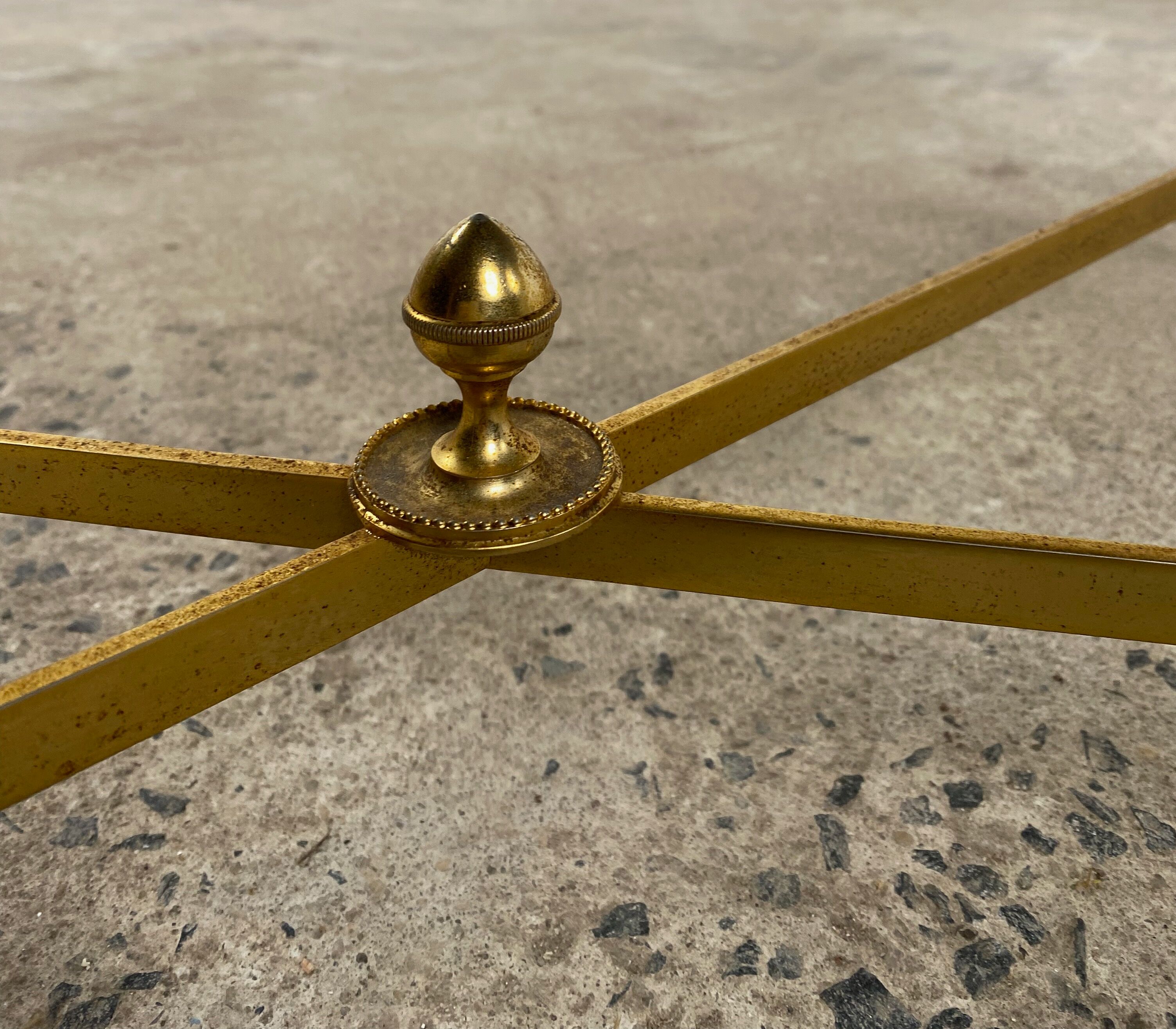 Marble and bronze coffee table 1960