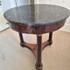 Mahogany gueridon with a marble top