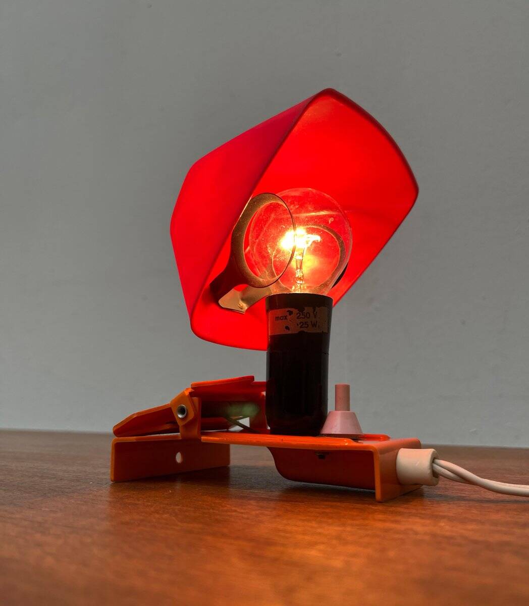 Mid-century East German space age clamp lamp by Krania, 1960s.