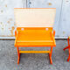 Desk with folding seat for children Fratelli Reguitti style Italia Anni '50