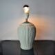 White ceramic "bamboo" lamp, Hollywood Regency, Italy, 1970