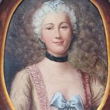 Portrait à l'huile d'une femme