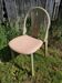 Antique baumann chair, argos model, green wood + light beige seat, 80