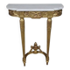 Petite console en marbre et bois doré, style Louis XVI – début XXe