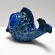 Rimini Blue Ceramic Fish Money Box by Bitossi, Italy