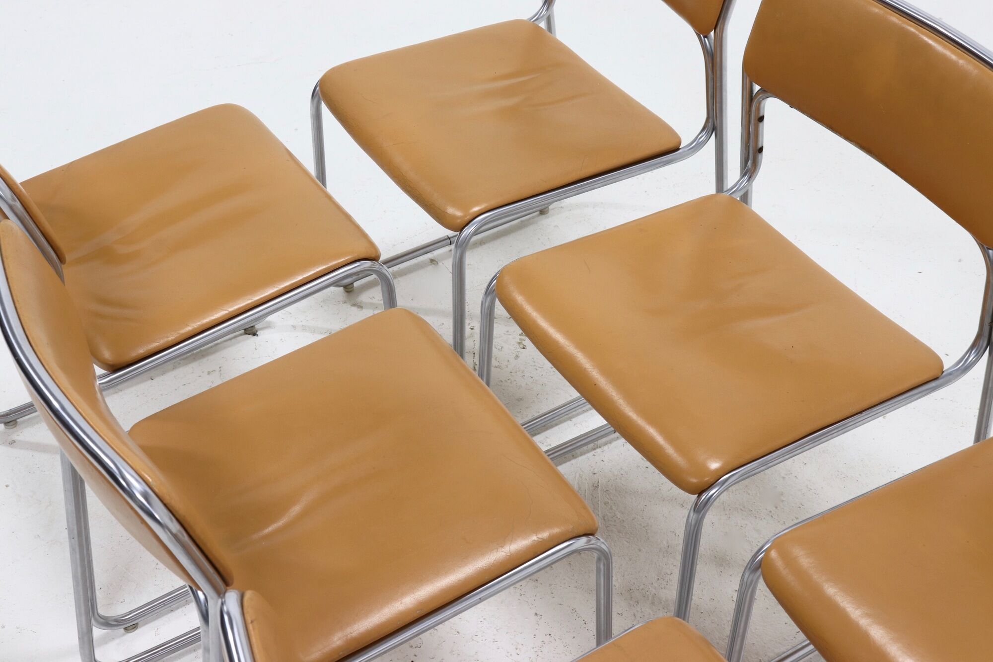 Set of 6 SE09 Dining Chairs by Walter Antonis for 't Spectrum 1970s