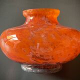 Large art-deco vase le lorrain glassware Daum Nancy 1925