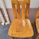 6 pine chairs