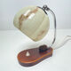 table lamp vintage art deco bauhaus, 30s, opaline marbled wood