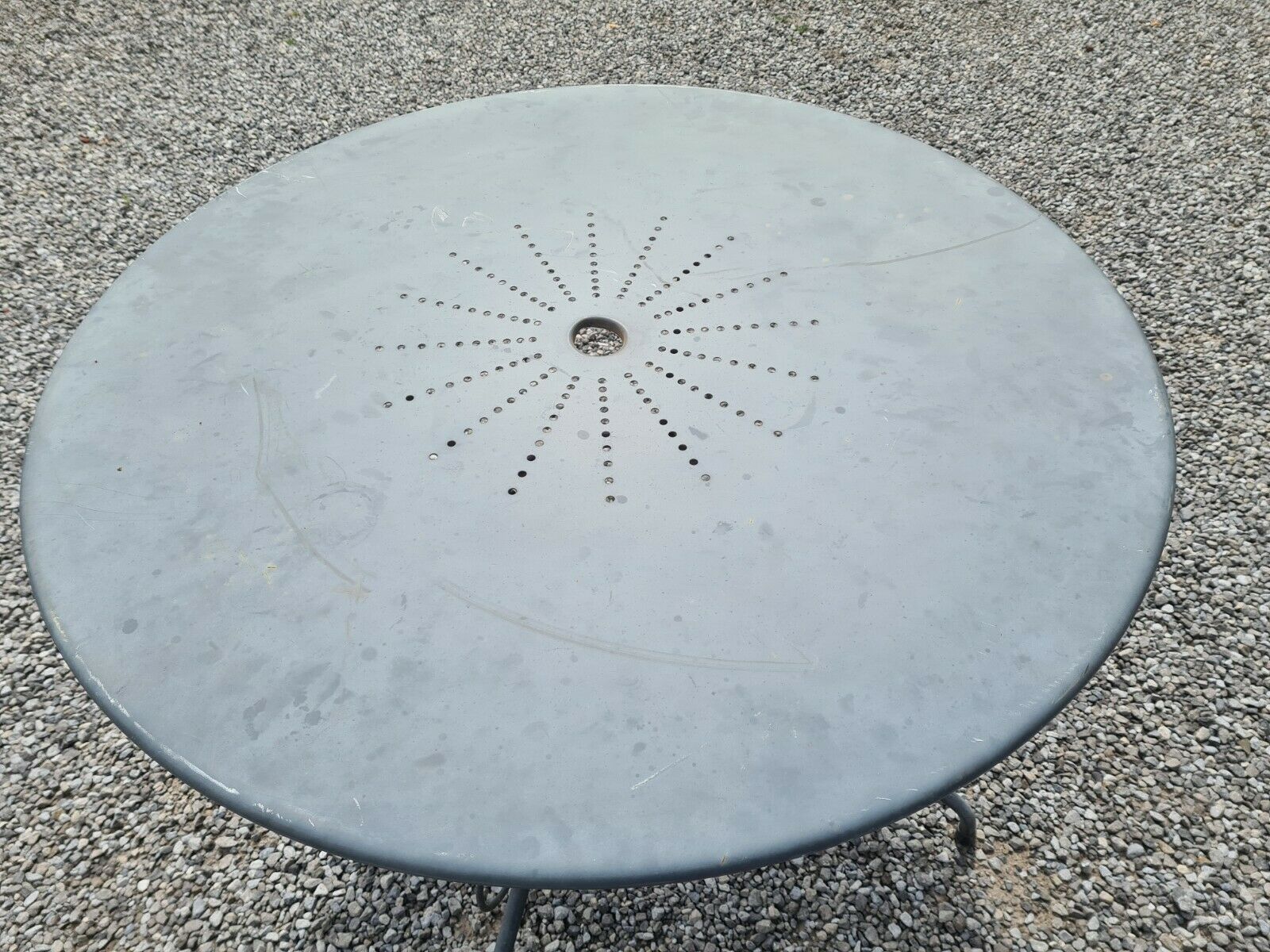 Iron garden table