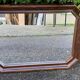 Vintage octagonal mirror in solid wood