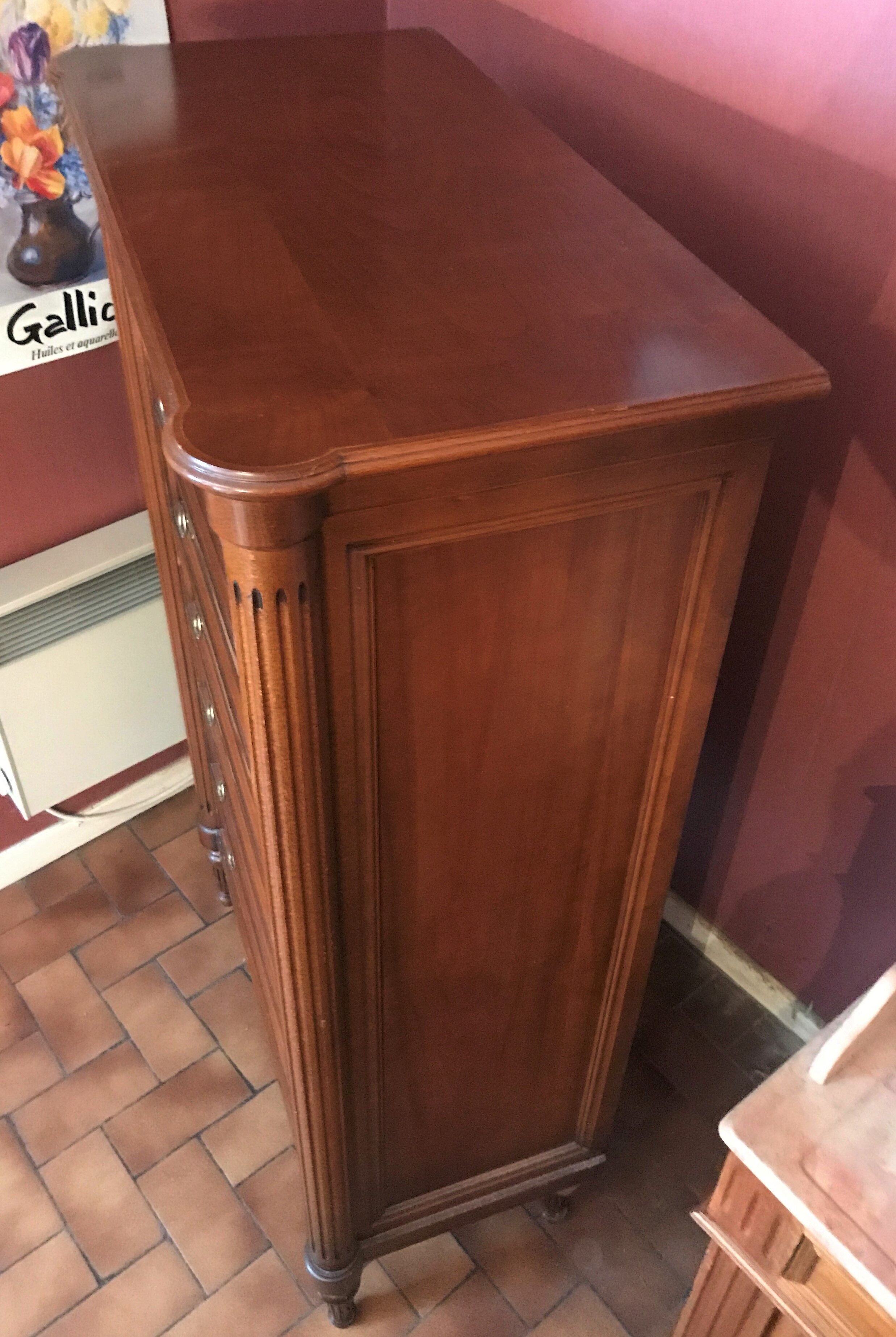 Semainier in cherry style Louis XVI