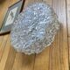 Vintage wall light in antique glass, round ceiling light 22 cm