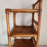 Vintage rattan shelf