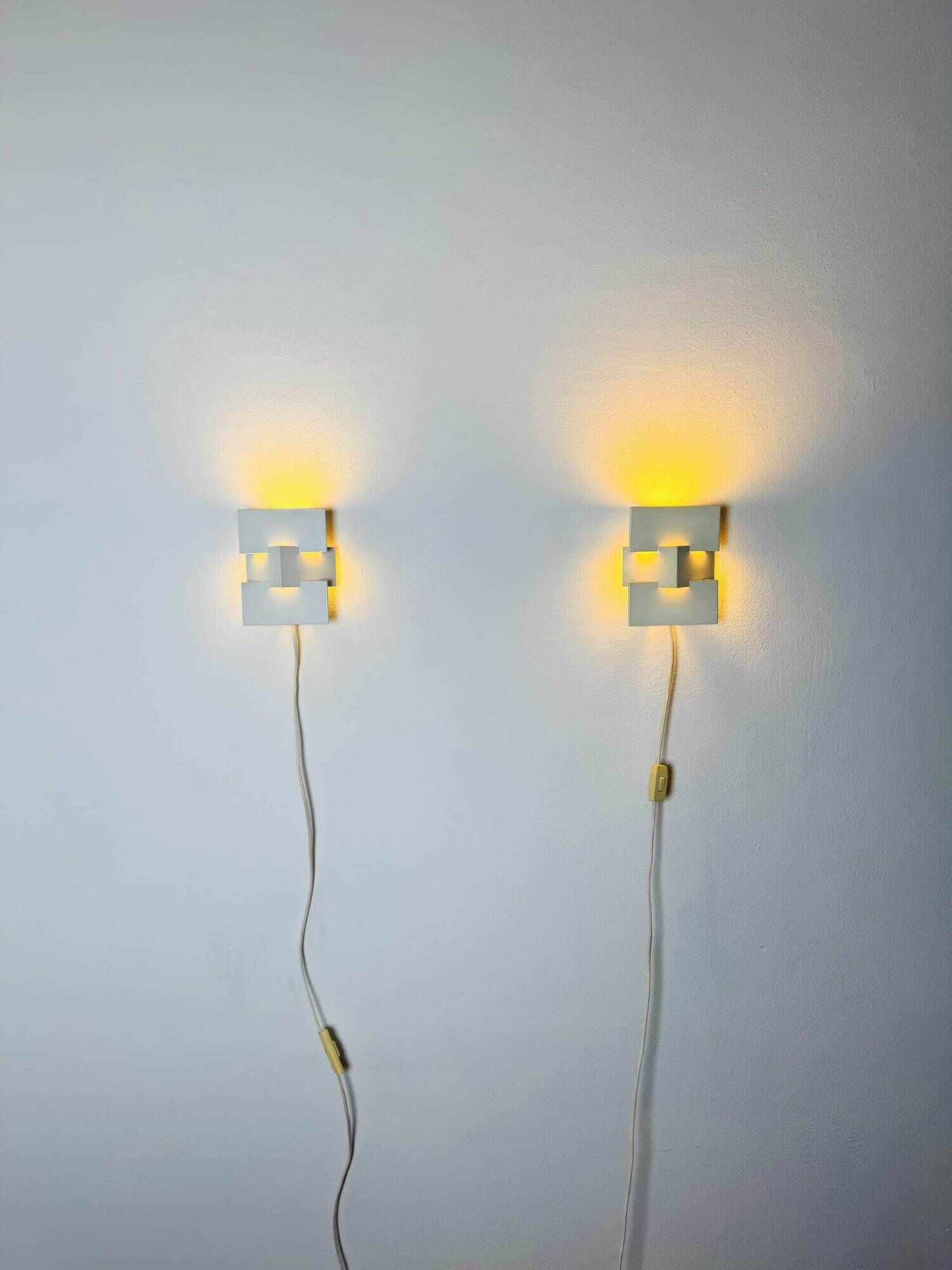 Triangular Geometric Wall Lamp By J.J.M. Hoogervorst For Anvia Nederland, The Netherlands 1960S