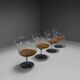Set of four Champagne chairs by Estelle & Erwine Laverne, France 1956