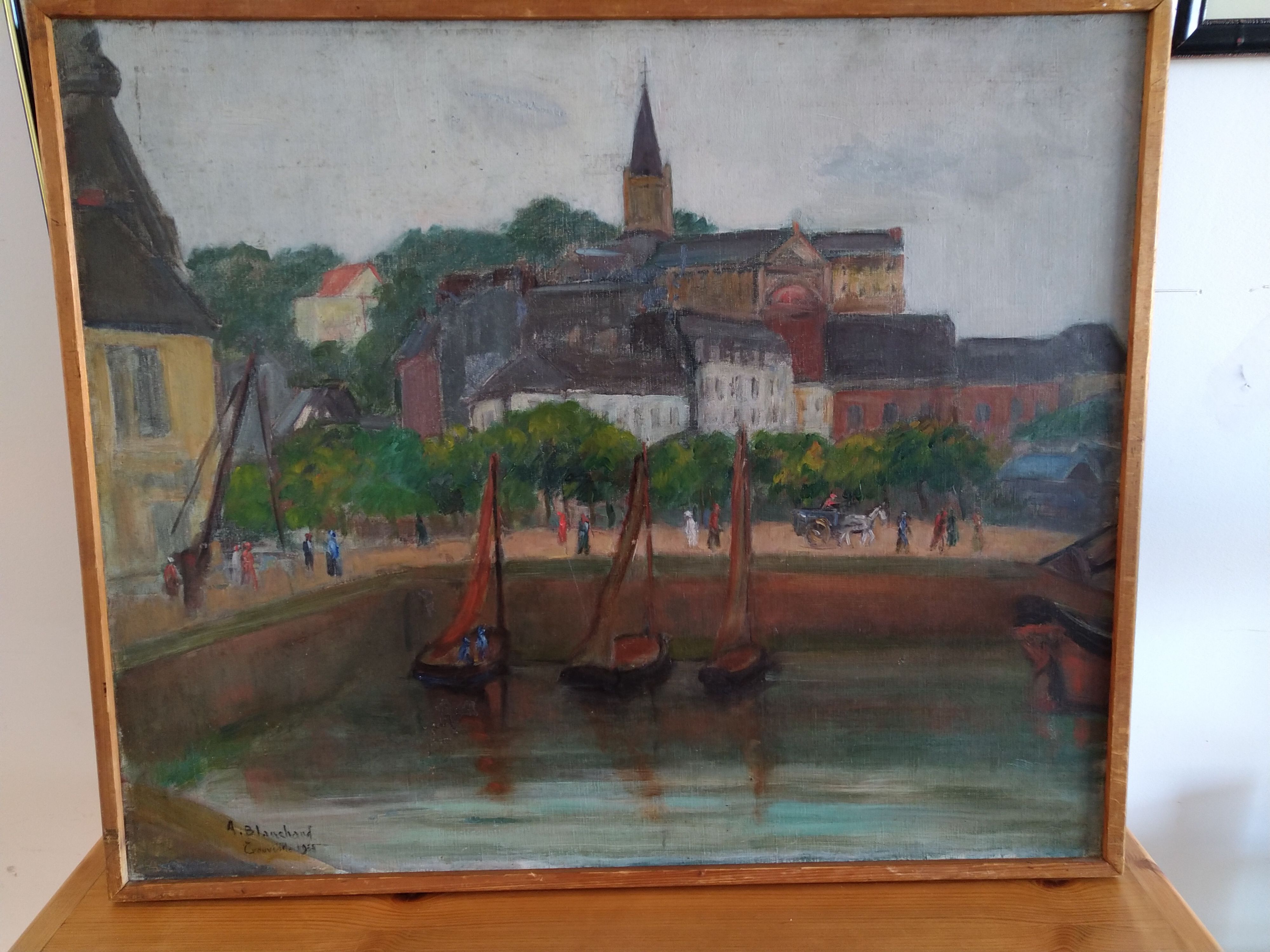 Painting by trouville normandie