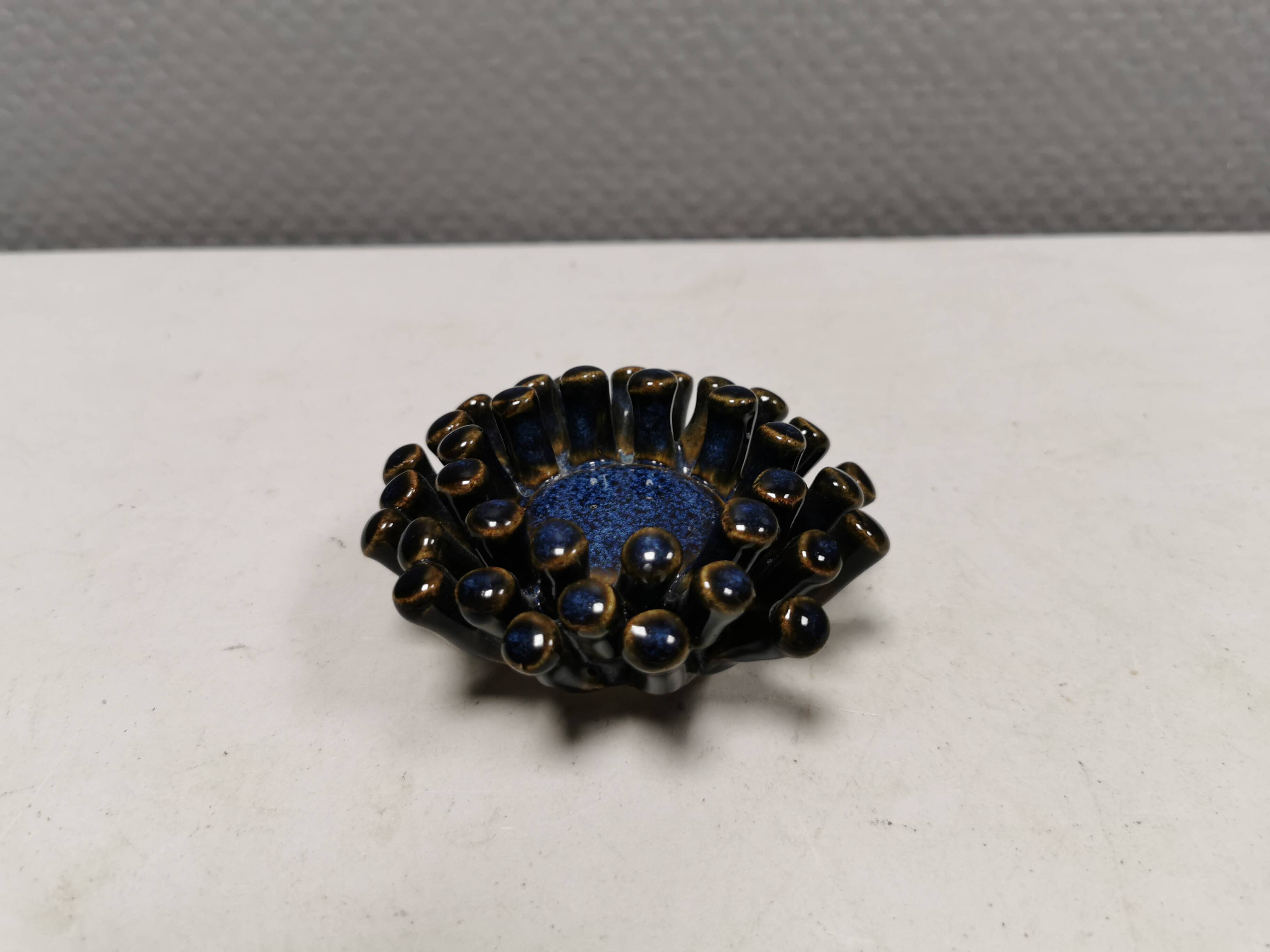 Small ceramic candlestick (for tea lights), Denmark 1970s.