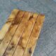 Old bistro table with a wooden top