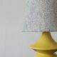 Yellow Ceramic Table Lamp by Hasle Keramik, Denmark, 1970s