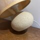 stone lamp with its lampshade in dried flowers 1970