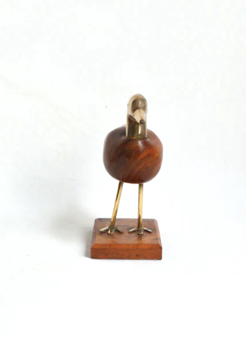 Brass and rosewood bird