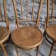 Set of 4 Fischel bentwood bistro chairs, Czechoslovakia, circa 1930–1950.