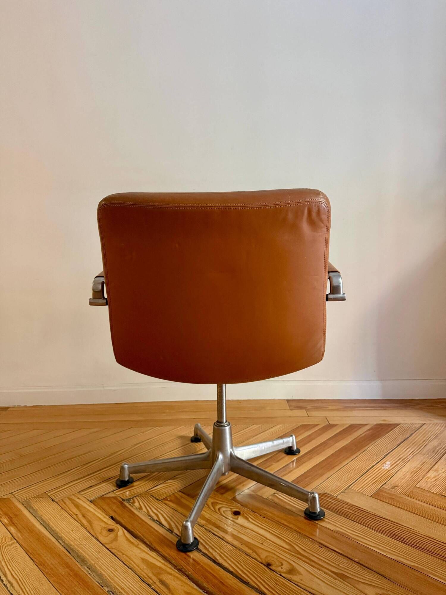 Leather chair by Jorgen Kastholm for Kusch & Co. 1970s.