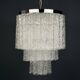 Mid-century Murano glass chandelier attributed to Toni Zuccheri for Venini, Italy, 1960s.