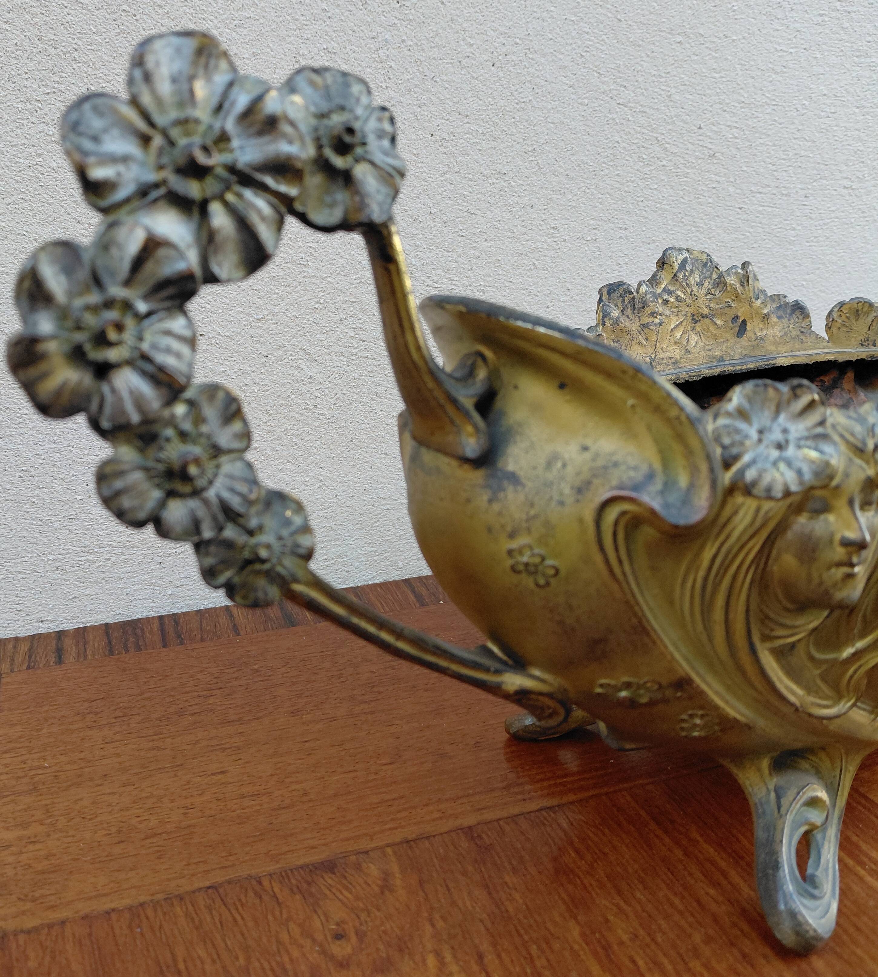 Art Nouveau Planter, Bonnefond Claude