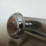 Coat rack in chromed metal, 3 hooks 70s