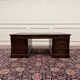 Large classic English Chesterfield partner desk
