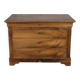 Louis Philippe period chest of drawers in solid walnut.