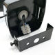 Wall lamp Targetti Sankey Italy 1970's Black
