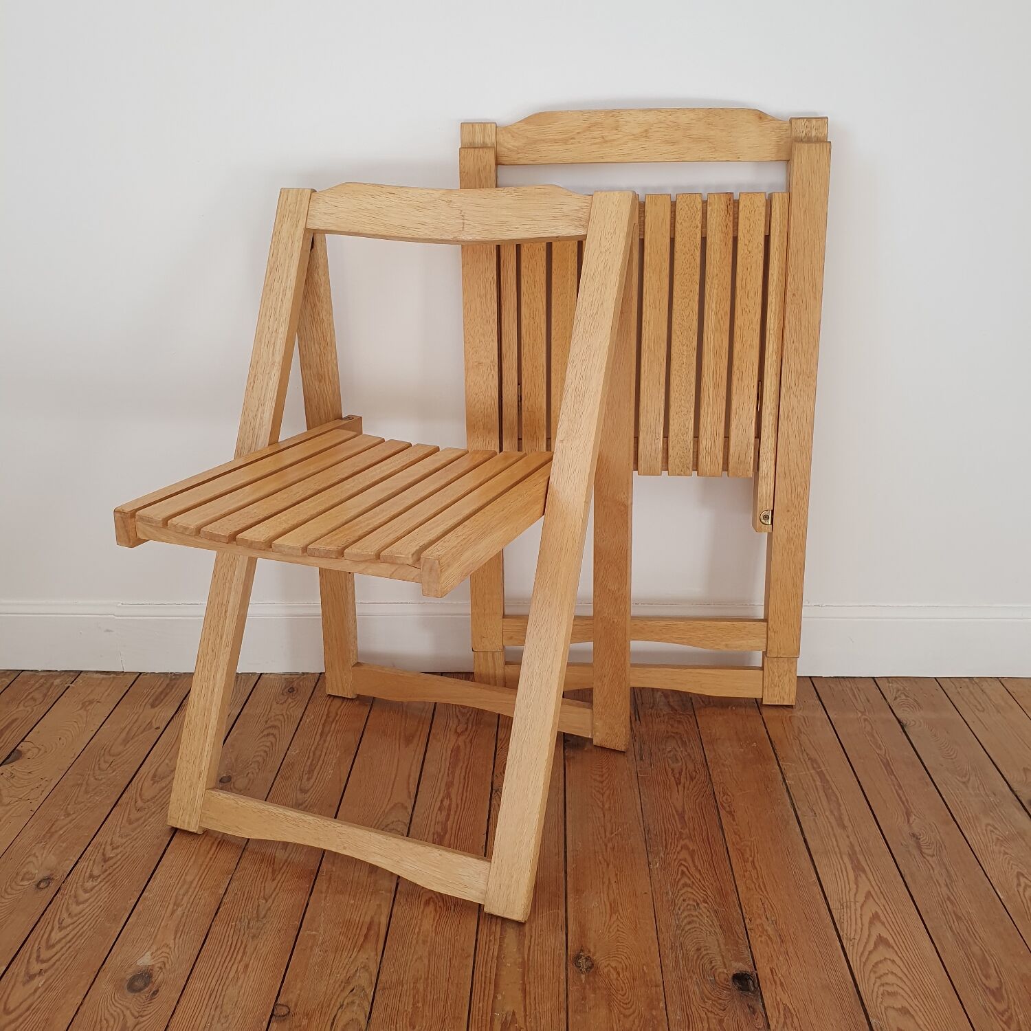 Paire de chaises pliantes