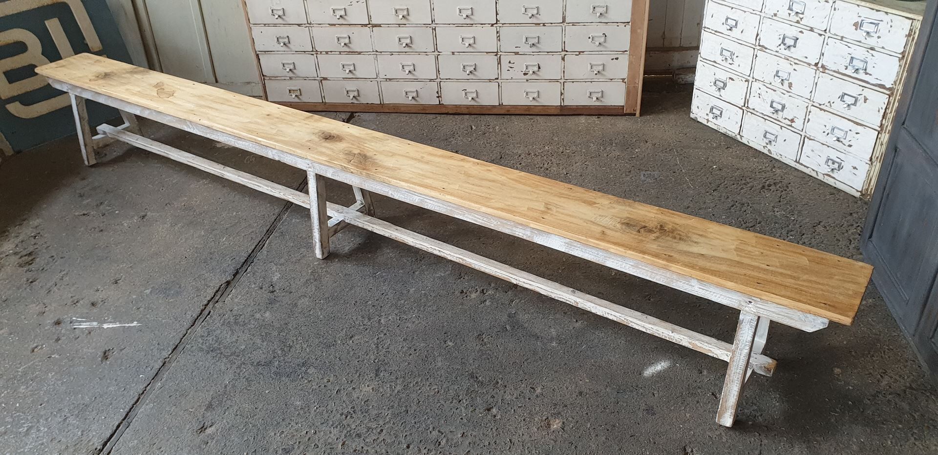 Banc de ferme vintage