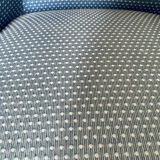 Paire de fauteuils crapauds Napoleon III tapisserie bleue - France 19eme siècle