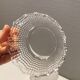 6 desert plates/ice cream plates in crystal glass from the 1960s.