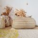 Panier ancien, besace en osier tressé - art populaire