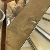 Pair of brass and glass wall lights