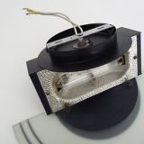 Pair of vintage Italian design metal wall lights from the 80s