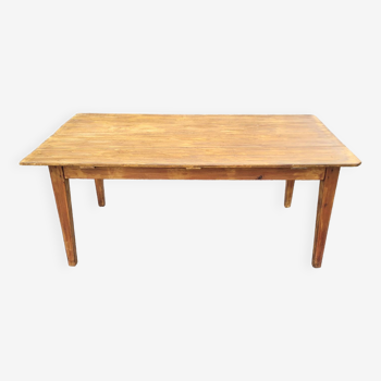 Ancienne table de ferme en sapin , 180×102cms