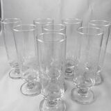 8 Vintage Champagne Flutes