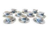 Antique coffee service in Sarreguemines earthenware.