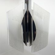 Suspension en verre chromé et de Murano, Italie